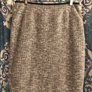 Calvin Klein gray tweed pencil skirt